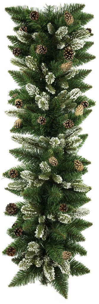 Girlanda Smrek so šiškou a 3D vetvičkami 100 cm