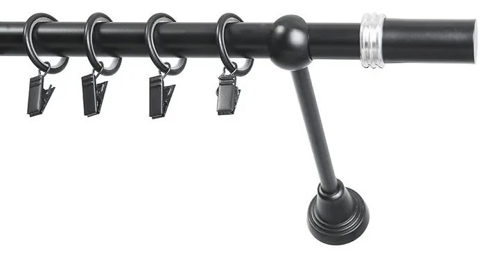 Garniža I stylus fi 19 čierna 160cm cylinder saturn