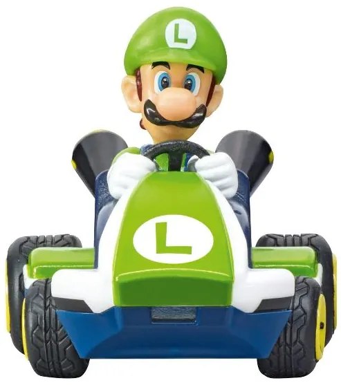 Carrera Mini autíčko na diaľkové ovládanie Luigi + Plyšová hračka Luigi, 23 cm  (800008000)