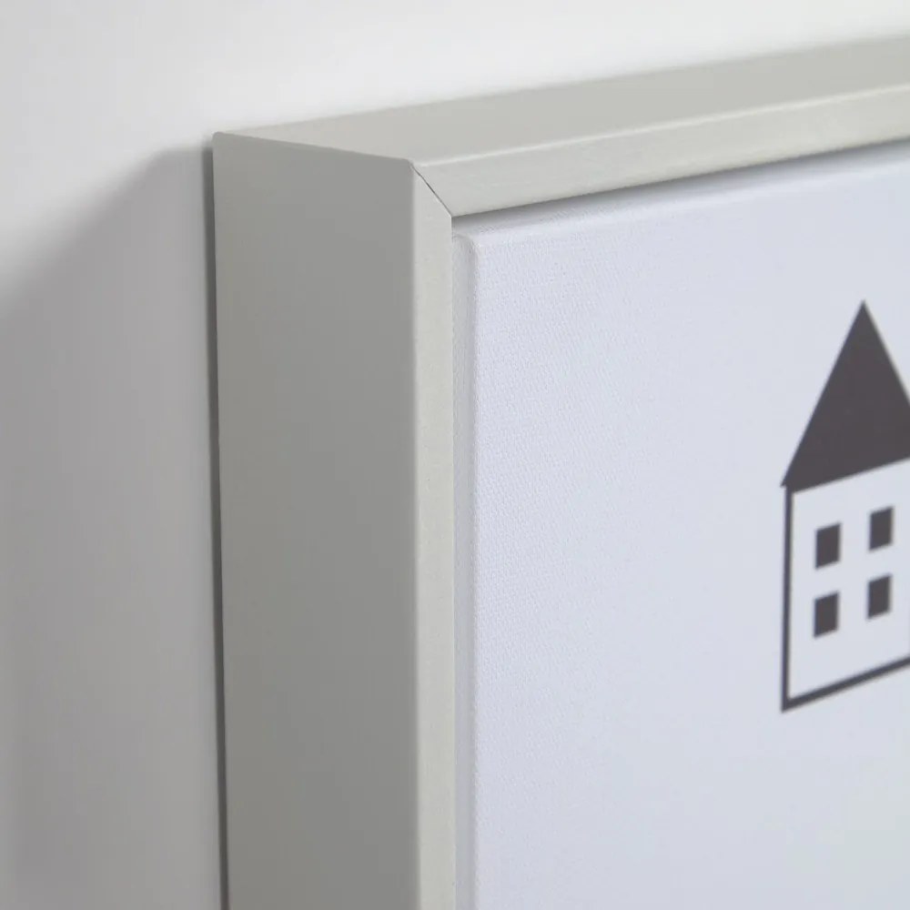 Súprava 3 čierno-bielych obrazov Kave Home Nisi, 30 x 42 cm