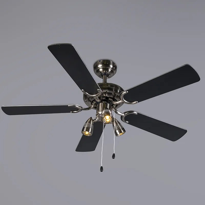 Moderný stropný ventilátor oceľ - Mistral 42