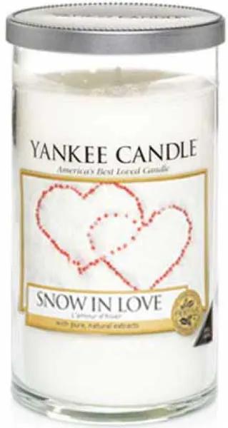 Yankee candle SNOW IN LOVE STREDNÁ PILLAR SVIEČKA 1286811E