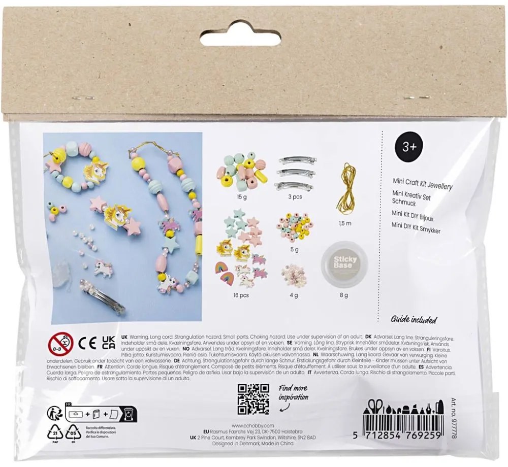 Kreatívna sada Šperky z korálikov s jednorožcom