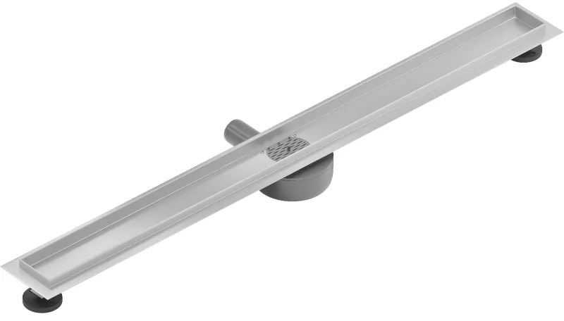 Mexen Flat nerezový sprchový žľab 100 cm s rotačným 360° sifónom - telo žľabu bez krytu, nerez, 1040100