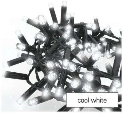 Profi LED spojovacia reťaz čierna – ježko, 3m, vonkaj. aj vnútorná, studená biela