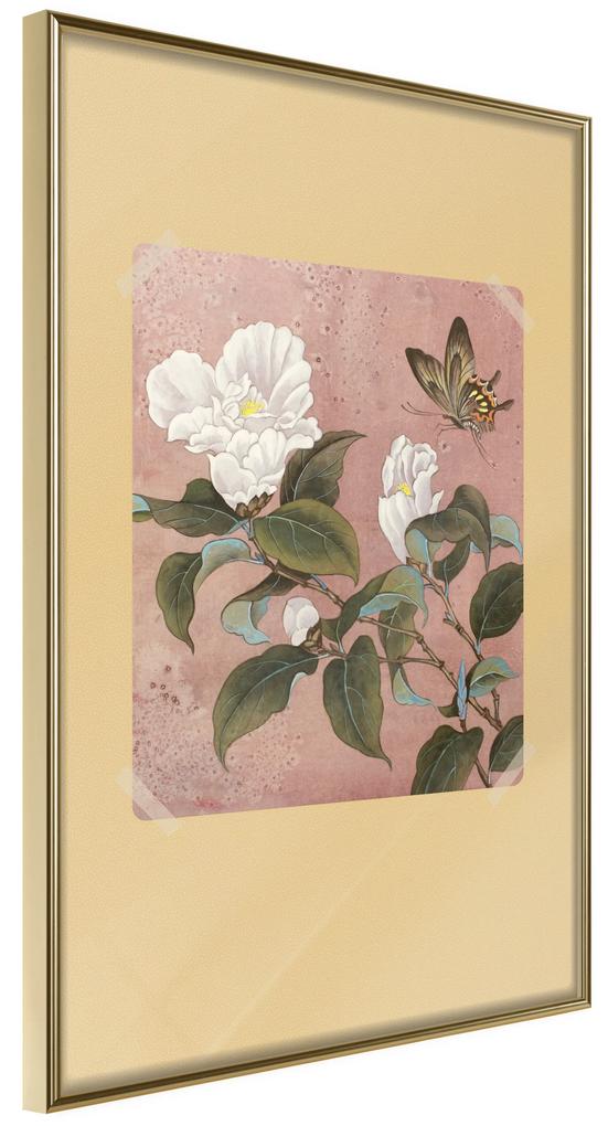 Artgeist Plagát - Azalea Flower [Poster] Veľkosť: 40x60, Verzia: Zlatý rám s passe-partout
