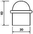 Dverná zarážka TWIN VL 35895 (E), E