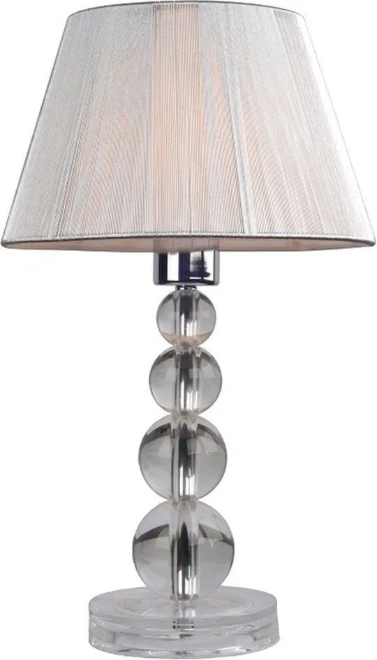 Stolná lampa, strieborná, CINDA TYP 14 MESMPEQ