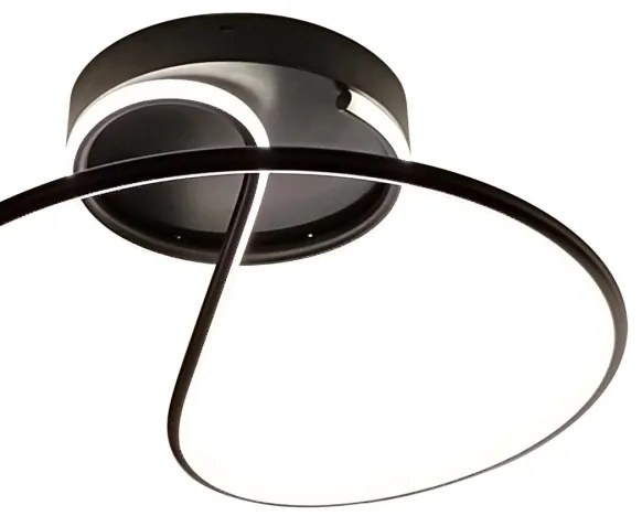 LED Prisadený luster DELTA LED/30W/230V čierna