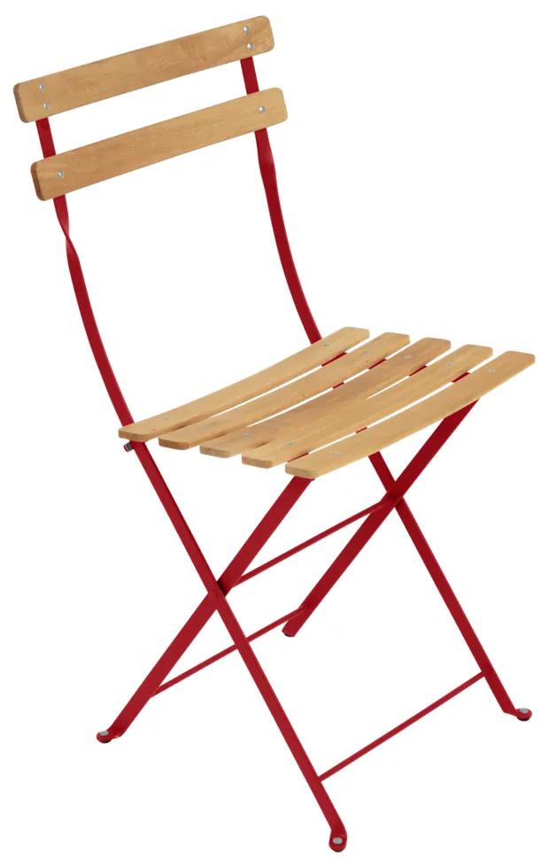 Fermob Skladacia stolička BISTRO NATURAL - Poppy