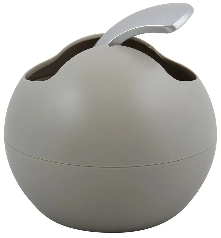 Taupe plastový odpadkový kôš 1 l Bowl Matt – Spirella