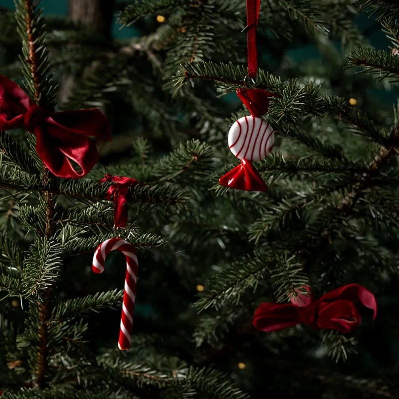 Vianočné ozdoby Sweets 3ks, červené