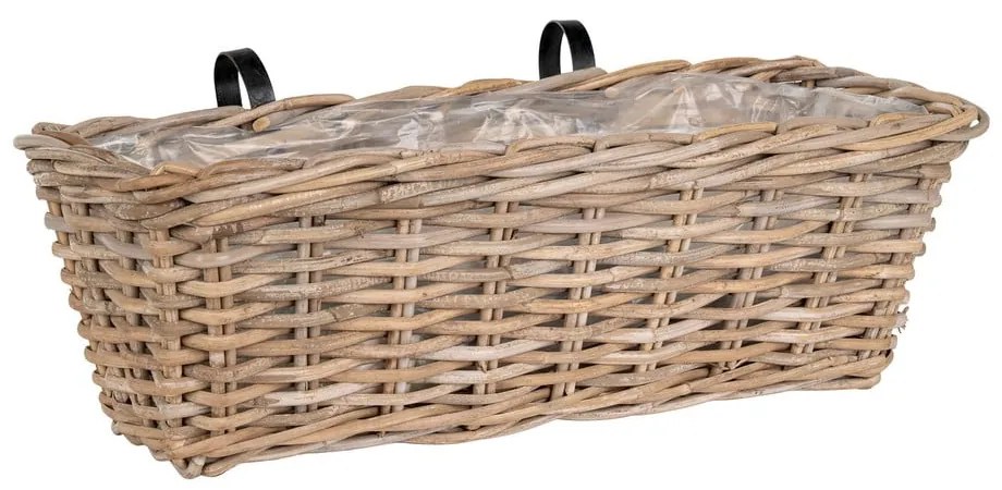 Závesný kvetináč z prútia 60 cm Batu – House Nordic