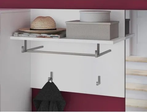 Predsieňový šatníkový panel Linus, biely%