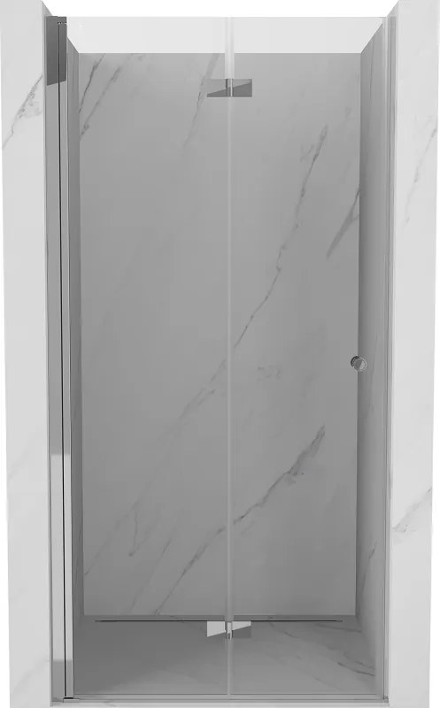 Mexen Mist-F skladacie sprchové dvere ľavé 85 cm, transparentné, chróm - 8A6-085-000-01-00-L