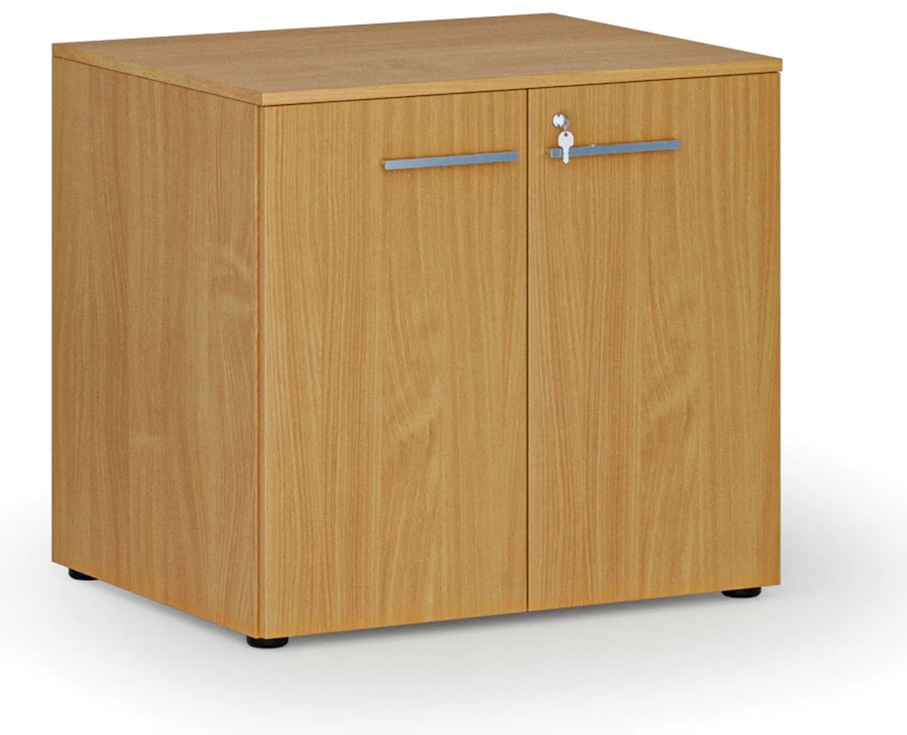 Kancelárska skriňa s dverami PRIMO WOOD, 800 x 640 x 735 mm, buk