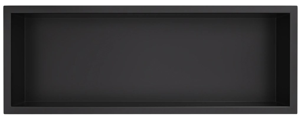 CERANO Cerano, zápustná polička s okrajom do obkladu 60x20x10 cm, čierna matná, CER-CER-417461