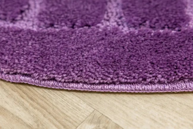 Kúpeľňový koberček Ocean fialový ovál