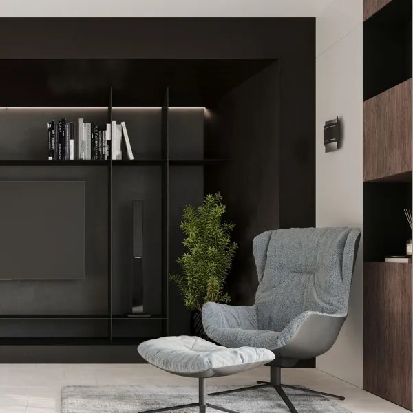 Sollux SL.0981 - Nástenné svietidlo HESTIA 1xG9/40W/230V čierna