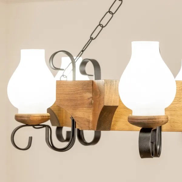 Brilagi - Luster na reťazi QUEEN 6xE14/40W/230V buk