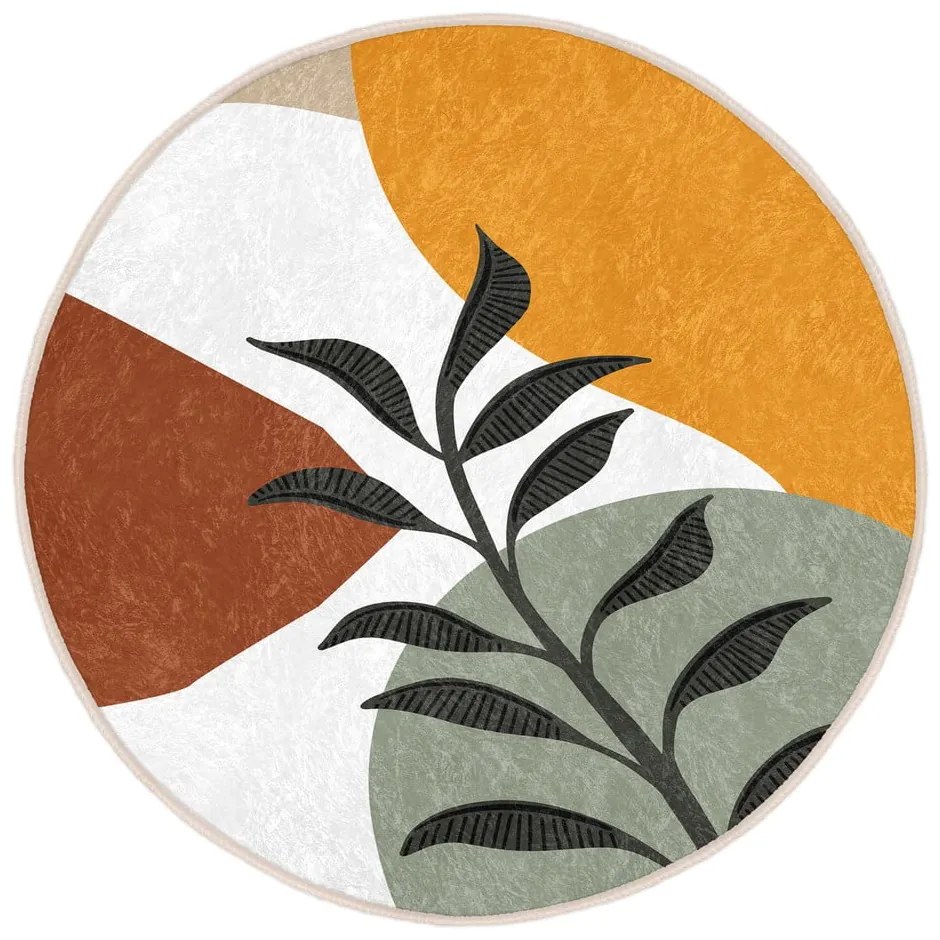 Prateľný okrúhly koberec vhodný pre robotické vysávače ø 80 cm Comfort – Mila Home