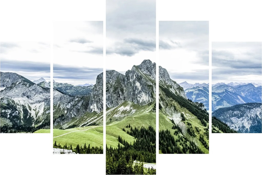 Obraz - Vrcholy hôr (150x105 cm)