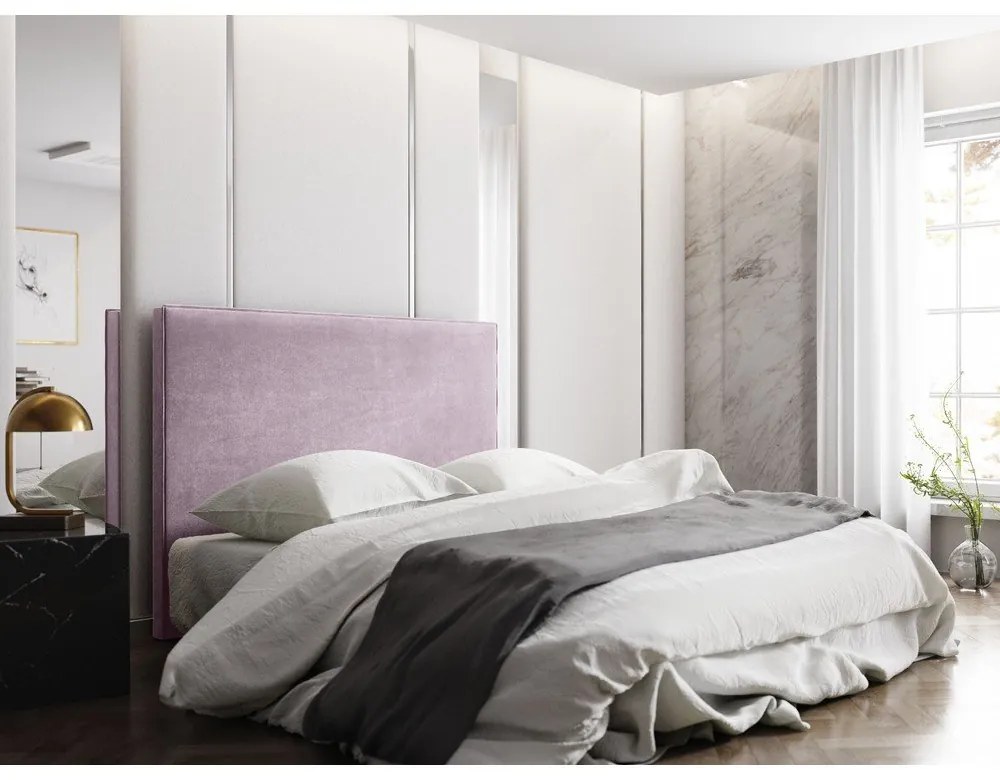 Svetloružové čelo postele 180x120 cm Natalia – Milo Casa