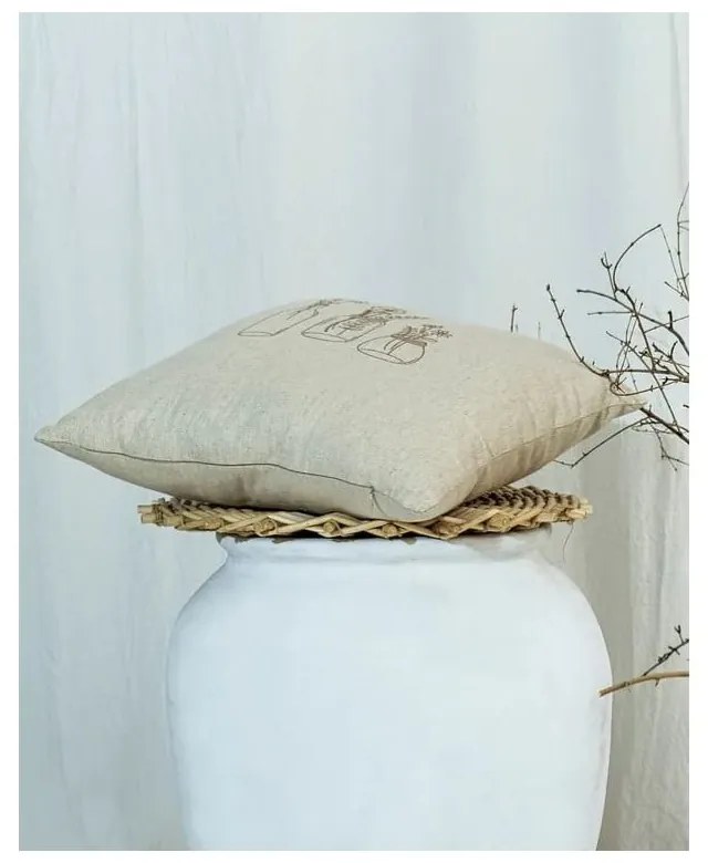 Obliečka na vankúš s prímesou bavlny 45x45 cm – Mila Home