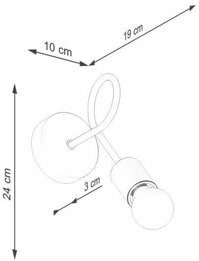 Sollux SL.1476 - Nástenná lampa EMBER 1xE27/15W/230V čierna/béžová/buk