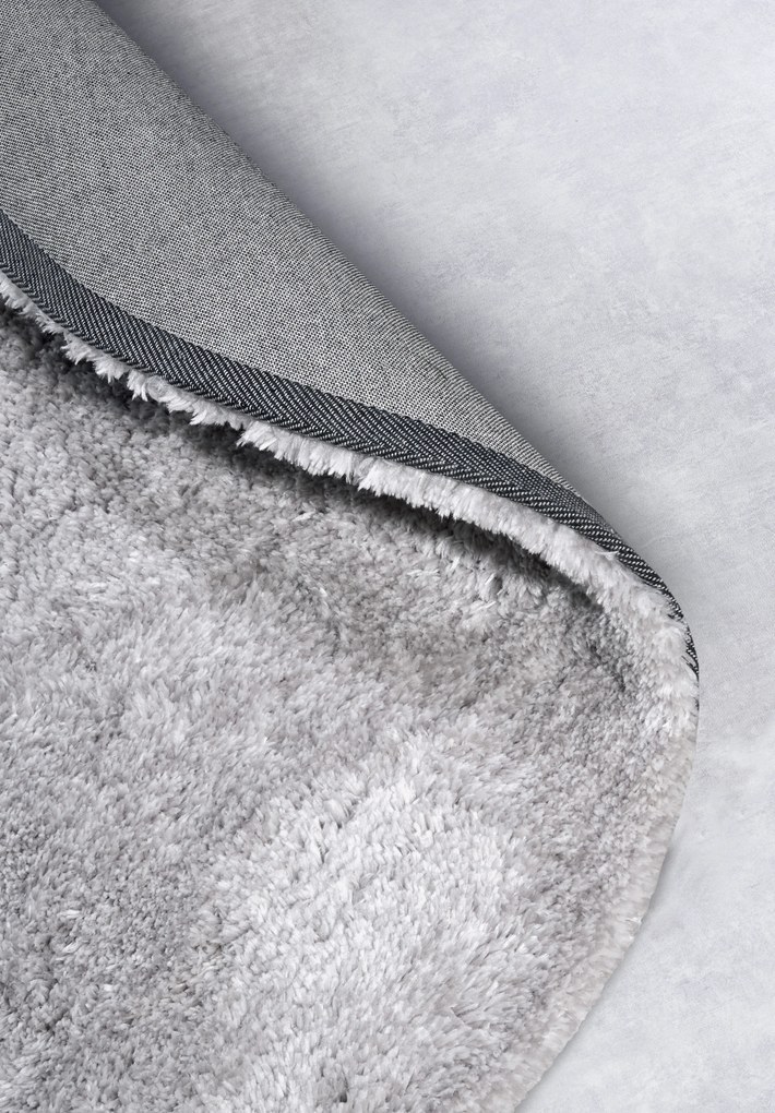 Hanse Home, Kusový koberec Myk 106113 Grey kruh, 200x200 (priemer) kruh, šedá, obývacia izba