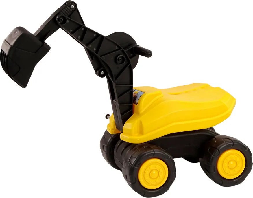 LEAN CARS Veľké rýpadlo Žltá lyžica pohybujúce sa 360* Stavebný jazdec