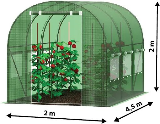 Foxigy Záhradný fóliovník 2x4,5m s UV filtrom PREMIUM