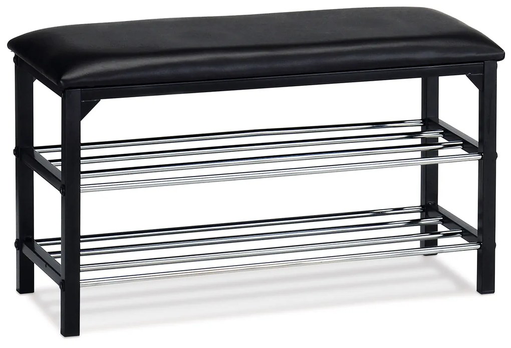 Botník dvojúrovňový Autronic 83168-13 BK, 76cm