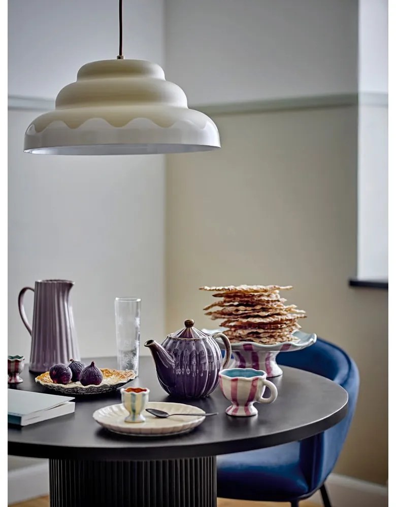 Krémové závesné svietidlo s kovovým tienidlom ø 40 cm Lacya – Bloomingville