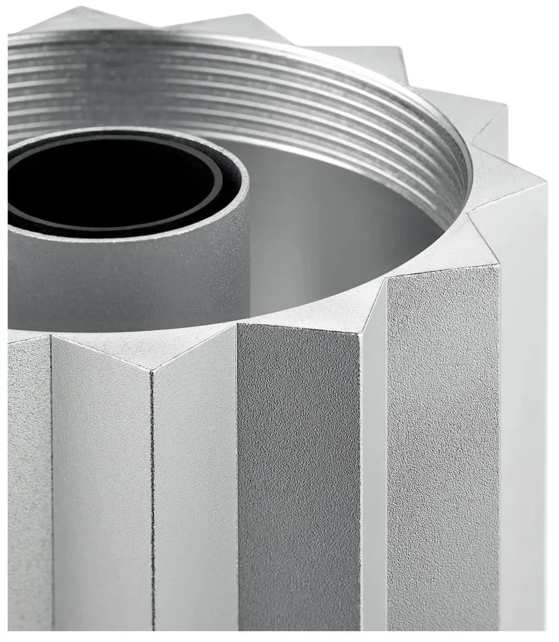 Stolová lampa so stmievačom v striebornej farbe/šalviová zelená s textilným tienidlom (výška 36 cm) Taite – Blomus