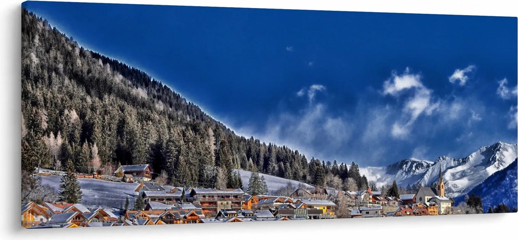 Obraz - Horské mestečko (120x50 cm)
