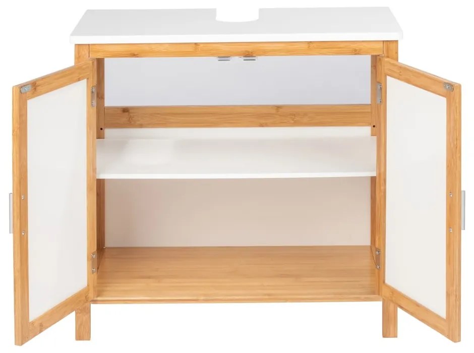 Kúpeľňová skrinka z bambusového dreva Wenko Finja