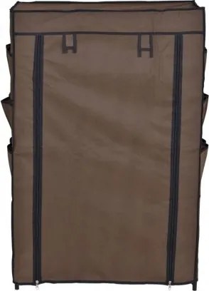 Textilná skriňa MONA - hnedá