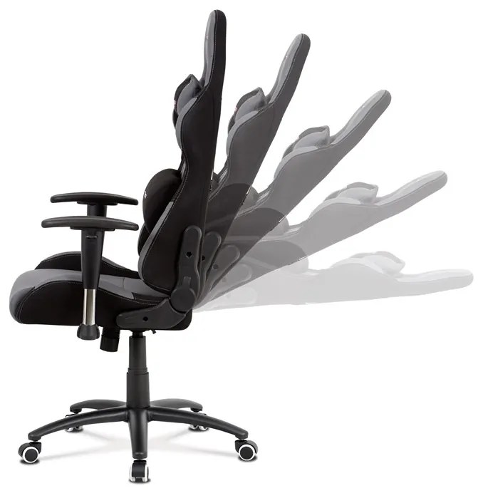 Autronic BONTEC Kancelárske kreslo, hojdací mechanizmus, šedá látka, KA-F01 GREY Farba: Šedá