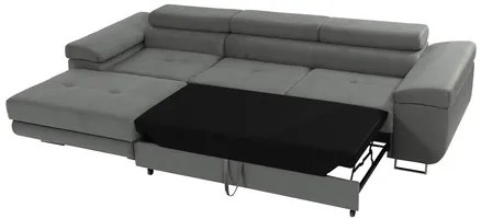 Rohová rozkladacia sedačka v tvare L Torezio Mini, Dostupné poťahy: Manila 18, Strana: pravá