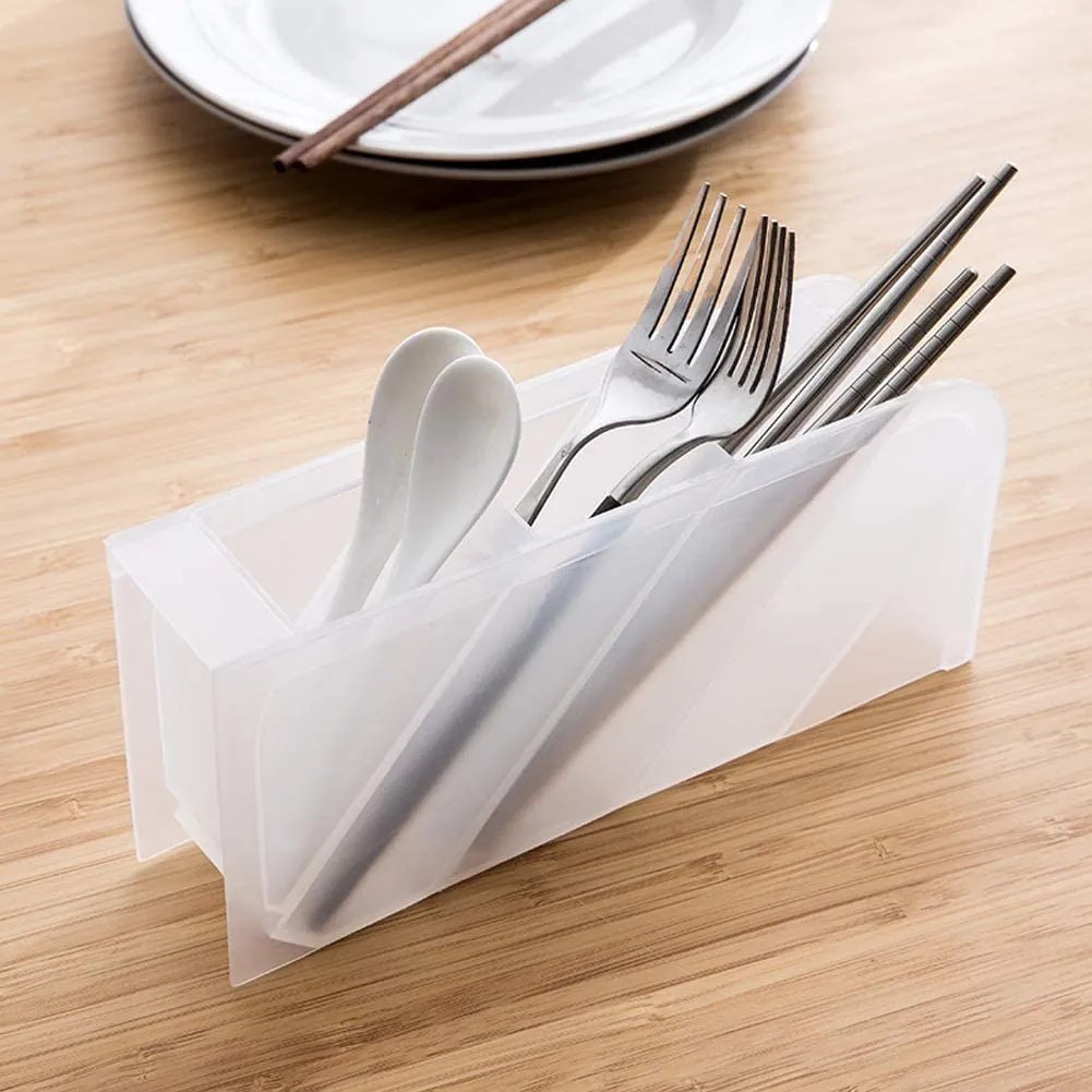 eCarla Multifunkčný stolný organizér na písacie potreby / štetce, William, transparentný