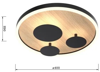 Wofi 9013-306S - LED Stmievateľné stropné svietidlo REIMS LED/26W/230V