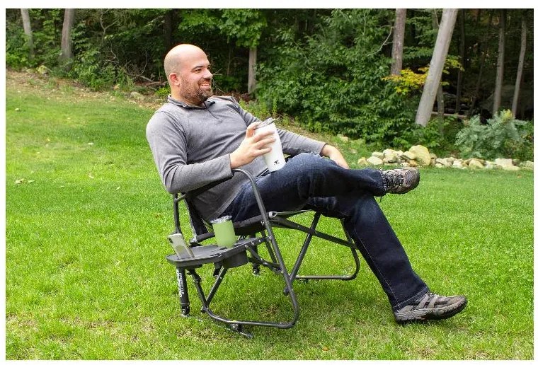 GCI Kempingová stolička s funkciou hojdania Freestyle Rocker XL™ (čierna) (100384748)