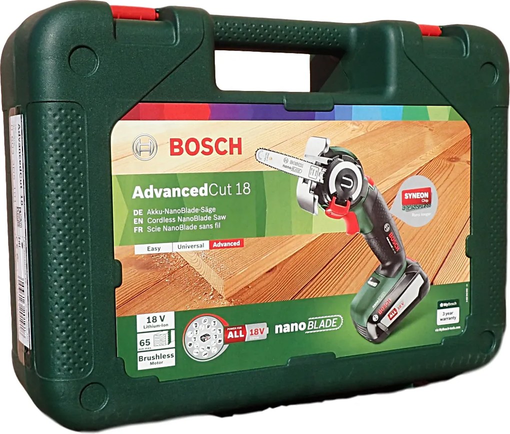 Bosch AdvancedCut 18 Set Akumulátor a nabíjačka NanoBlade Píla