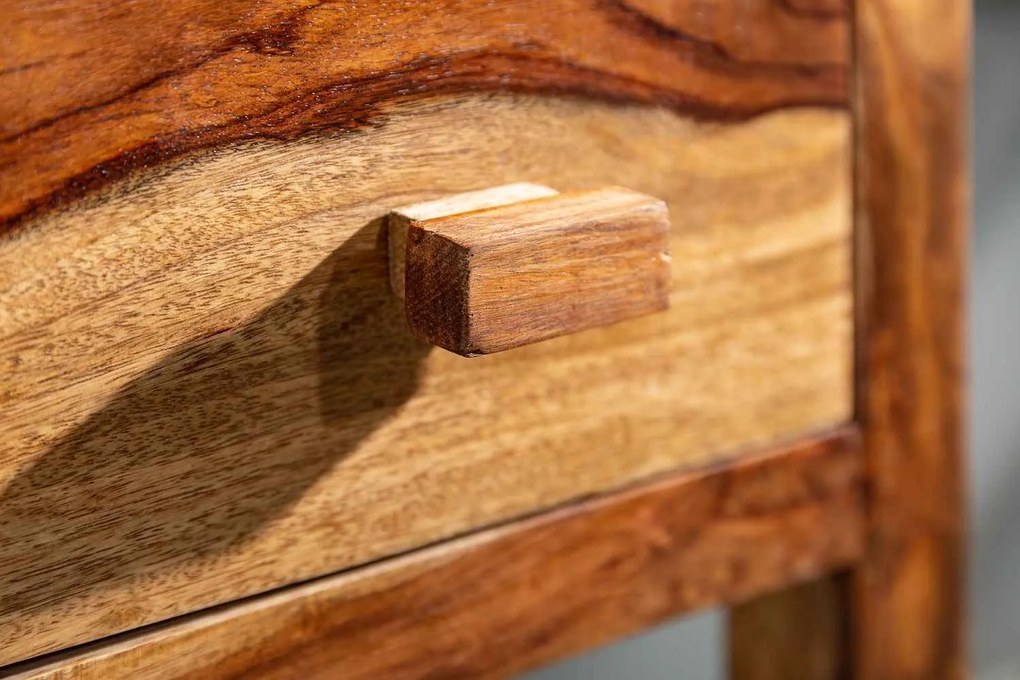 Dizajnový odkladací stolík Timber 70 cm Sheesham