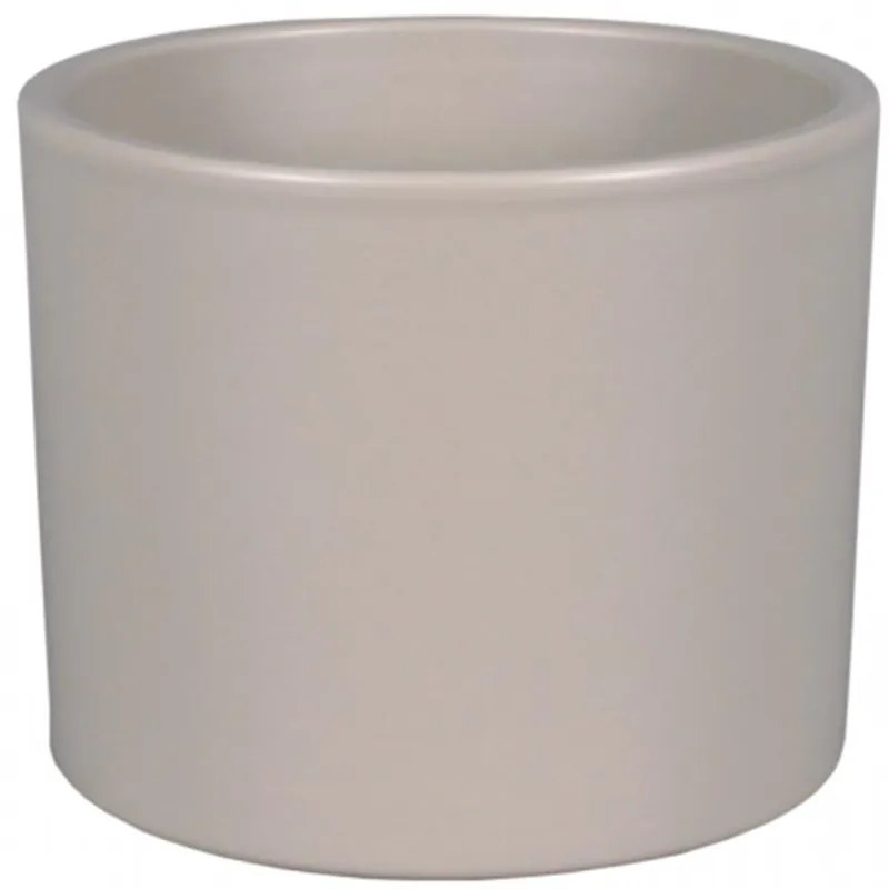 Obal na kvetináč ZEUS PALETE keramický tmavobéžový mat 11 cm