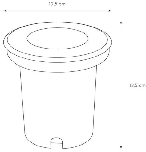 Lucide 11801/01/30- Vonkajšie zápustné svietidlo BILTIN 1xGU10/35W/230V IP67 čierna