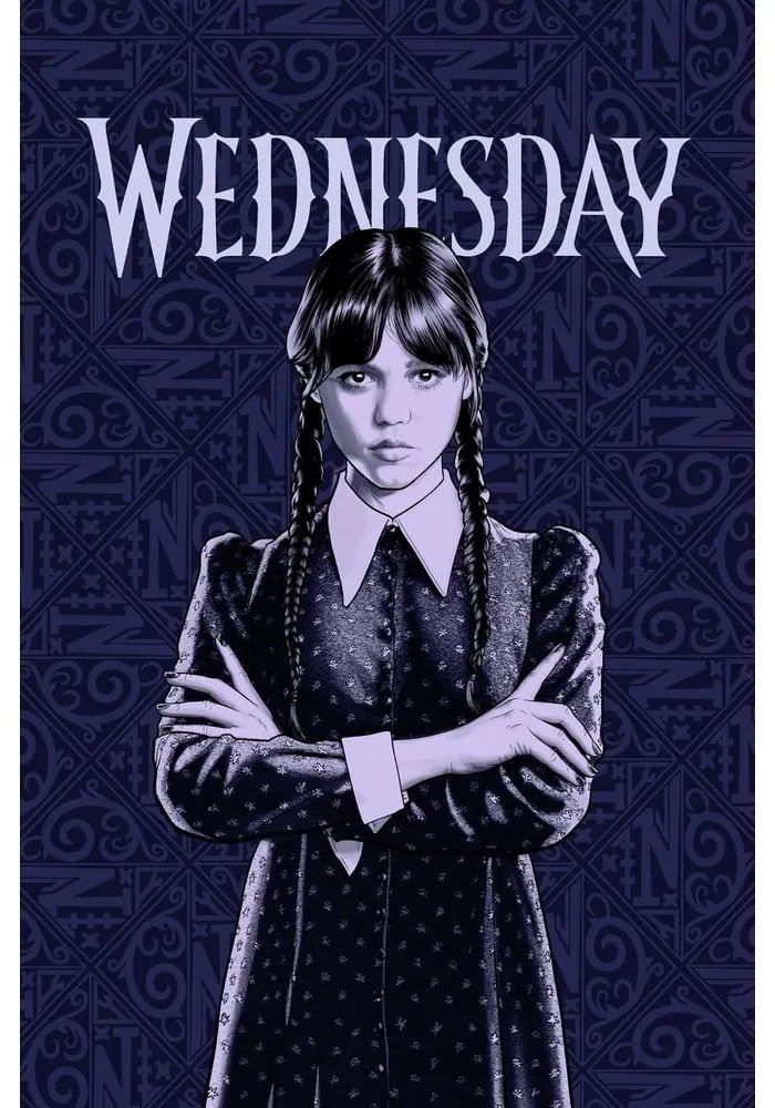 Tmavomodrá fleecová detská deka 100x150 cm Wednesday – Jerry Fabrics