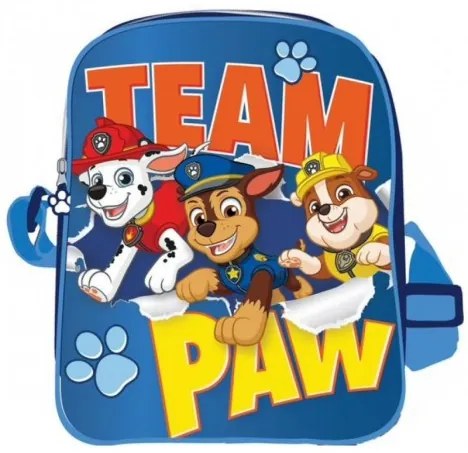 Setino - Chlapčenská taška cez rameno Tlapková patrola Paw Patrol - TEAM PAW / 21 x 15 x 8 cm