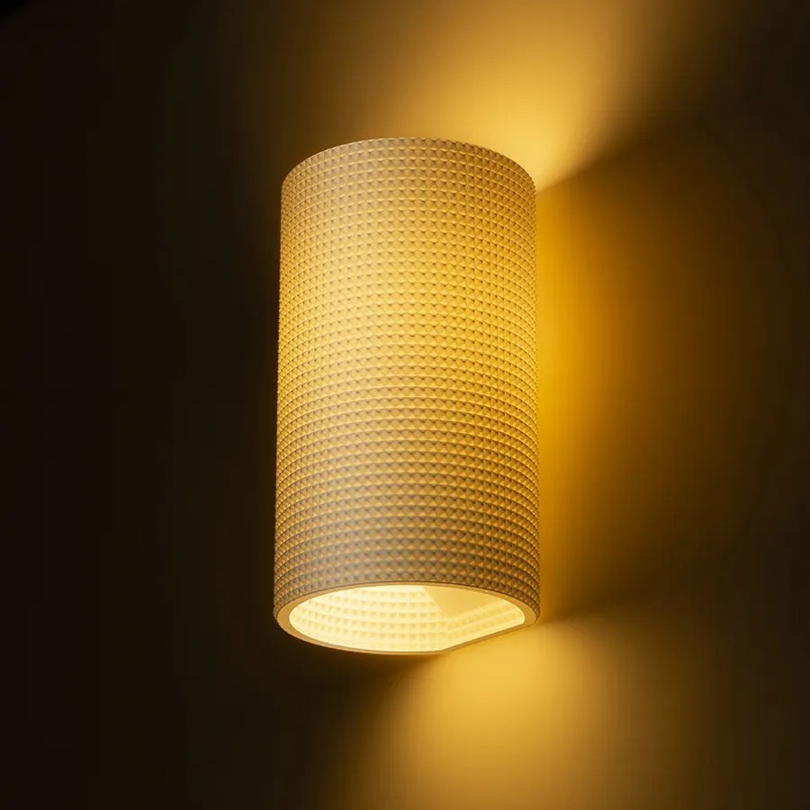 RENDL R13999 CALLUM nástenná lampa, dekoratívne biela Eco PLA